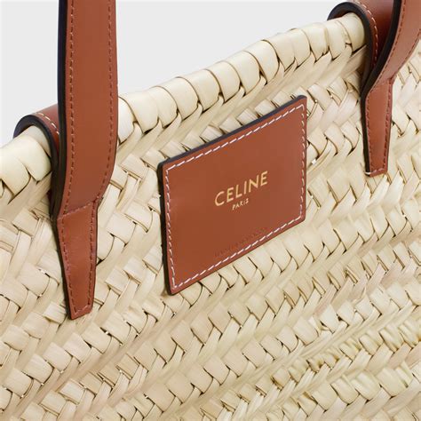 teen triomphe celine classic panier tan|TEEN CELINE CLASSIC PANIER in Palm leaves and .